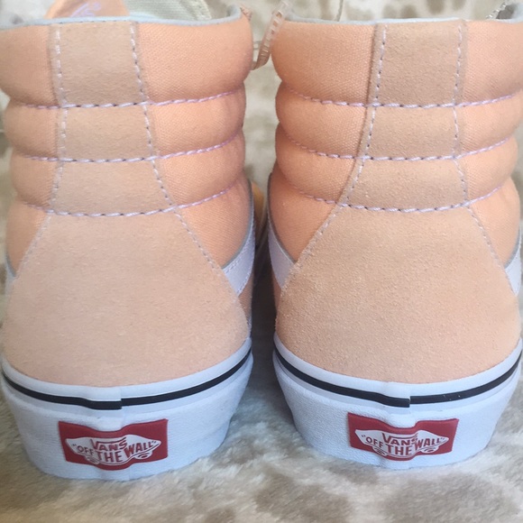 [ VANS ]  NEW! Peach Hi Top Shoes / Size 9.5 - Picture 4 of 6